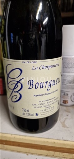 Údolí Loiry Bourgueil EARL Caslot La Charpenterie 2013