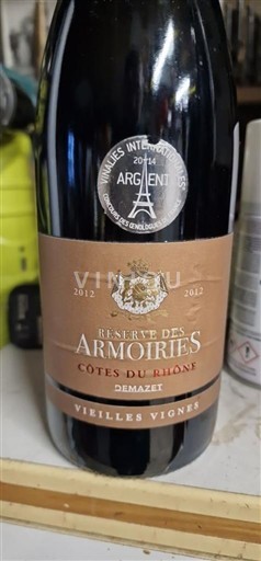 Údolí Rhôny Côtes-du-Rhône Demazet Réserve des Armoiries Vieilles Vignes 2012