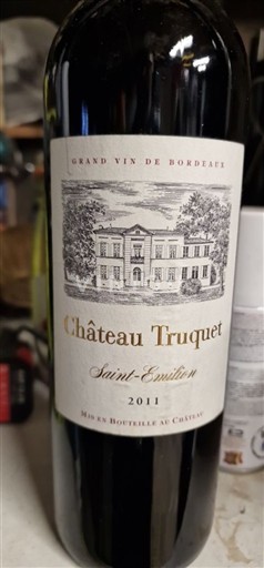 Bordeaux Saint-Émilion Château Truquet 2011
