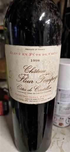 Bordeaux Ni doloceno Château La Fleur Pomponne 1998