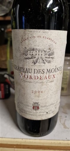 Burdeos Bordeaux Château S Moines 2004