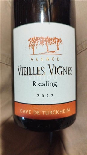 Vin Blanc sec Vieilles Vignes Riesling Cave de Turckheim 2022 France Alsace Vin de France