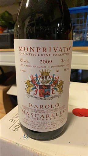 Piamonte Barolo Giuseppe Mascarello & Figlio Monprivato 2009