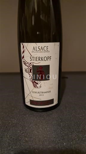Vin Blanc sec Stierkopf 2015 France Alsace Vin de France