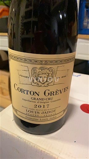 Burgundi Corton Grand Cru Domaine Louis Jadot Corton Grèves 2017