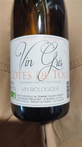 Lotharingen Côtes de Toul Domaine Claude Vosgien Vin Gris Niet-geïntegreerd