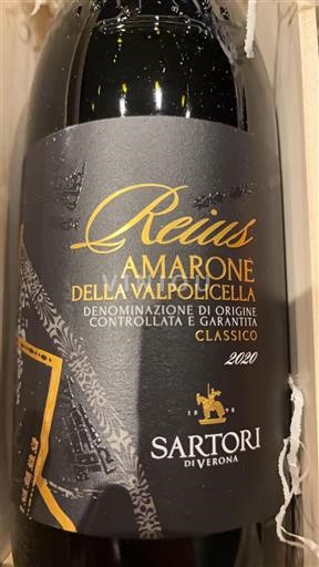 Wines of Veneto Unspecified Sartori di Verona Reius 2020