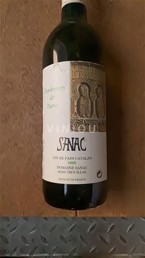 Roussillon Unspecified Domaine Sanac Chardonnay de Pierre 1995