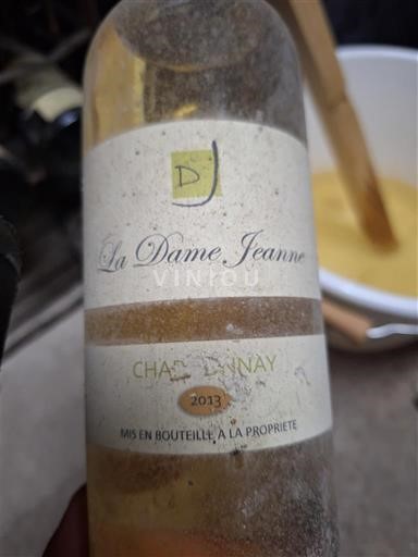 Vina Blanc sec La Dame Jeanne Château Vunay 2013 Francija Dolina Loare Vouvray AOC
