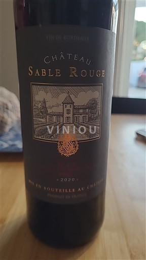 Bordoja Blaye-côtes-de-bordeaux Château Sable Rouge 2020