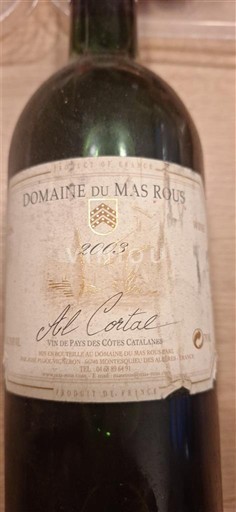 Languedoc e Roussillon Côtes Catalãs Domaine Mas Rous Al Cortal 2003