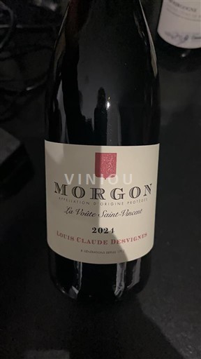 Beaujolais Morgon Louis Claude Desvignes La Voûte Saint-Vincent 2024