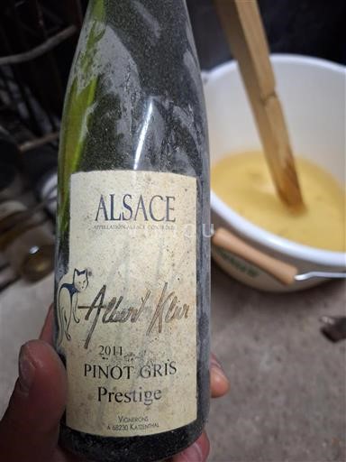 Vin Blanc sec Prestige Albert Klein 2011 France Alsace Vin de France