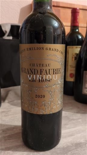 Bordeaux Saint-Émilion Grand Cru Grand Cru Château Grand Faurie La Rose 2020