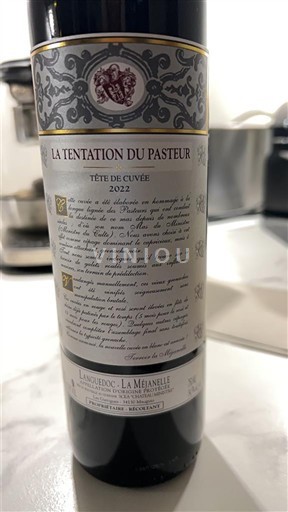 Víno Rouge sec La Tentation du Pasteur - Tête de cuvée La Méjanelle 2022 Francie Languedoc Nespecifikováno AOC