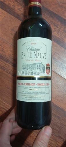 Bordeaux Saint-Émilion Grand Cru Grand Cru Château Belle Nauve 2018