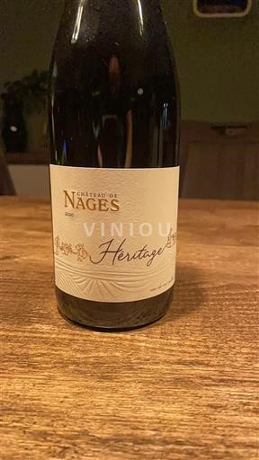 Vale do Ródano Costières de Nîmes Château Nages Héritage Não Sazonado