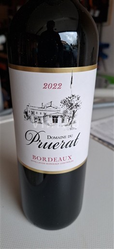 Bordeaux Domaine Pruerat 2022