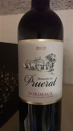 Bordeaux Domaine Pruerat 2022