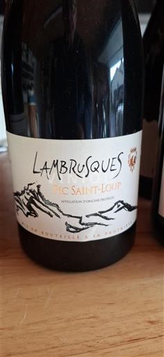 Languedoc Pic-saint-loup Lambrusques 2017