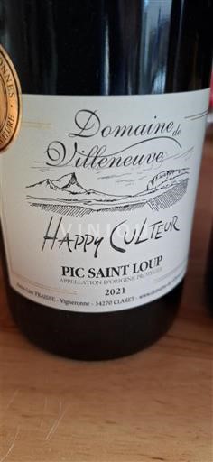 Languedoc Pic-saint-loup Domaine Villeneuve Happy Culteur 2021