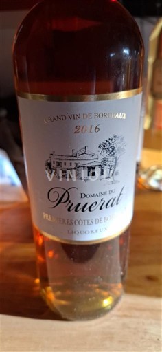 Bordeaux Premières Côtes de Bordeaux Domaine Pruerat 2016
