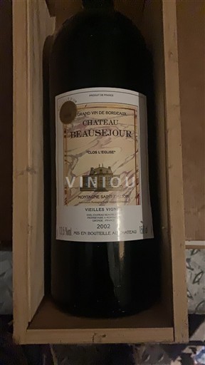 Bordeaux Montagne-saint-émilion Château Beauséjour Clos l'Eglise 2002