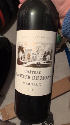 Bordeaux Margaux Château La Tour de Mons 2013