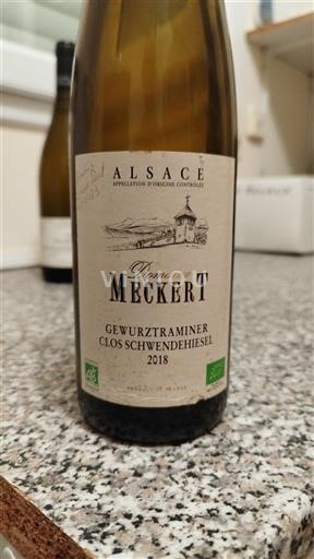 Vin Blanc sec Clos Schwendehiesel Meckert 2018 France Alsace Vin de France