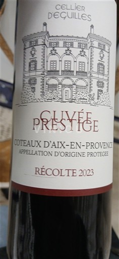 Provence Coteaux d'Aix-en-Provence Cellier d'Eguilles Prestige 2023