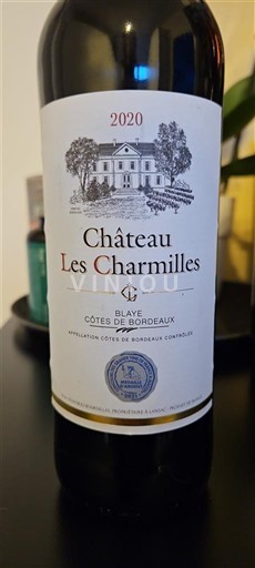Bordeaux Blaye-Côtes-de-Bordeaux Château Les Charmilles 2020