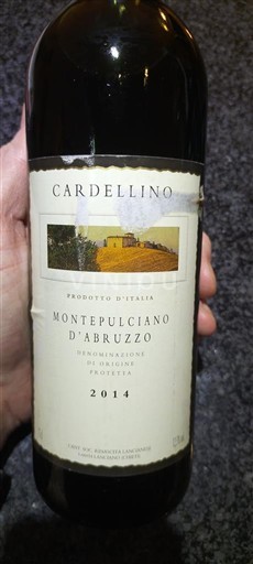 Abruzzo Montepulciano d'Abruzzo Cardellino 2014