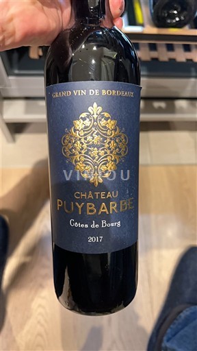 Bordeaux Côtes-de-bourg Château Puybarbe 2017