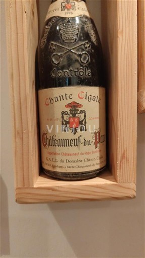 Rhône-dalen Châteauneuf-du-Pape Chante Cigale 1976