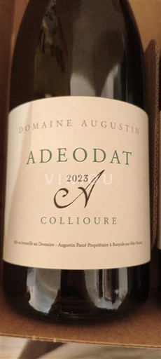Roussillon Collioure Domaine Augustin Adeodat 2023