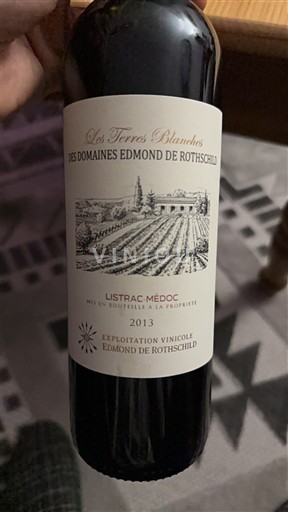 Bordeaux Listrac-Médoc Domaine Domaines Edmond de Rothschild Les Terres Blanches 2013