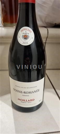 Burgundy Vosne-Romanée Moillard Champs 2022