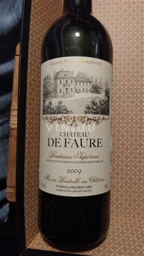 Bordéus Bordeaux Superior Château Faure 2009