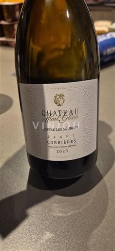 Vina Blanc sec Cuvée Les Sources Château Haut-Gléon 2023 Francija Langvedok Corbières AOC