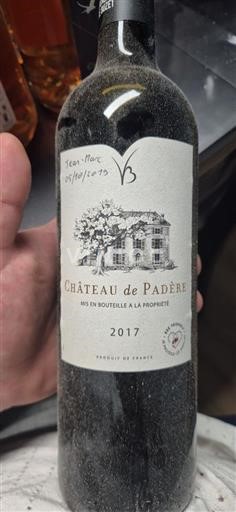 Sud-Ovest Côtes de Gascogne Château Padère 2017