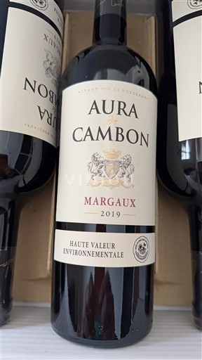 Bordeaux Margaux Aura de Cambon 2019