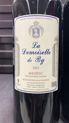Bordeaux Médoc La Dame de By La Demoiselle de By 2021