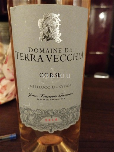 Rượu vang Rosé sec Domaine Terra Vecchia 2018 Pháp Corse AOC
