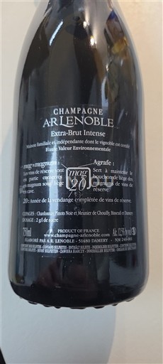 Champagne AR Lenoble Extra-Brut Intense mag 20 Non-Vintage
