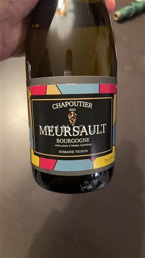 Burgundi Meursault Chapoutier Domaine Tignon 2023
