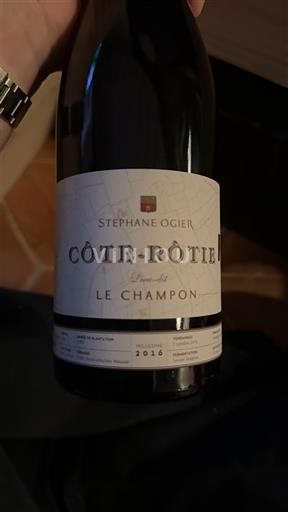 Rhône Valley Côte-Rôtie Stéphane Ogier Le Champon 2016