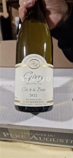 Bourgogne Givry René Bourgeon Clos de la Brûlée 2022