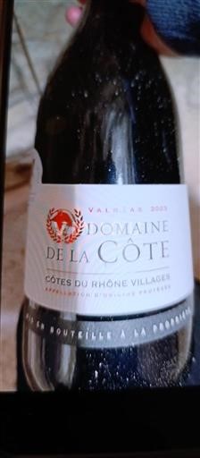 Rona dolina Côtes-du-Rhône-Villages Domaine La Côte 2022