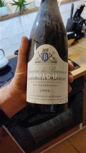 Burgundi Chambolle-Musigny Domaine S Beaumont Les Chardannes 2006