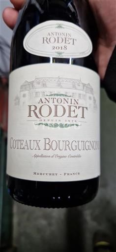 Borgoña Coteaux de Borgoña Antonin Rodet 2018